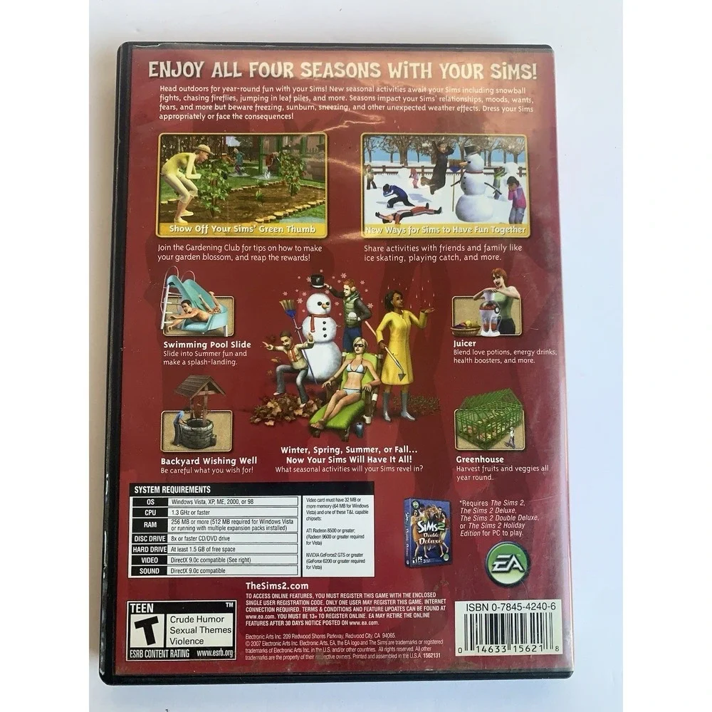 The Sims 2 Double Deluxe Seasons and The Sims Medieval Limited‎ Edition PC Game